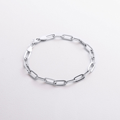 Браслет "Цепочка" в белом золоте б05644