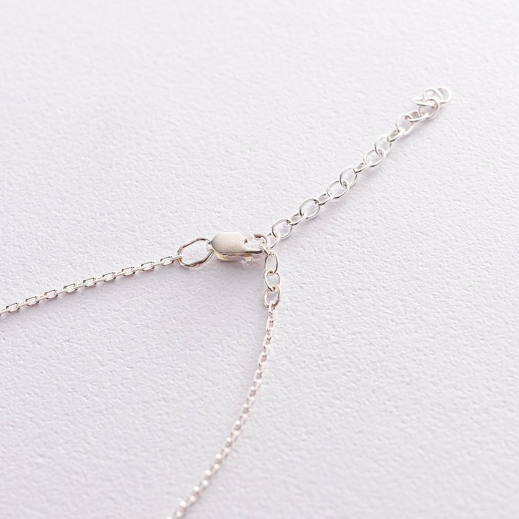 Серебряное колье "Ключик" 181126 от ювелирного магазина Оникс - 3