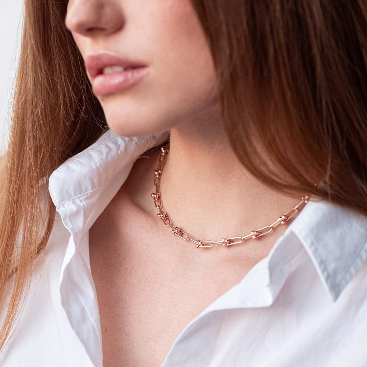 Кольє "Фантазія" в червоному золоті кол01897 від ювелірного магазину Онікс