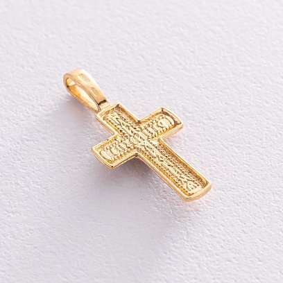 Православний хрестик "Розп'яття. Спаси і збережи" (позолота) 133089 №2