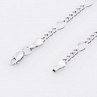 Серебряная родированная цепочка плетение Нонна 5+1 р012692 от ювелирного магазина Оникс - 1
