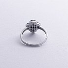 Серебряное кольцо "Клевер" с ониксом 112762 от ювелирного магазина Оникс - 2