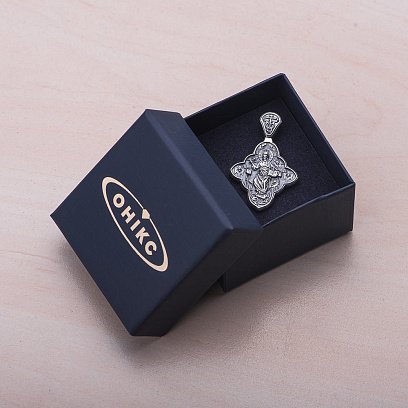 Православный крест "Спас в силах" (чернение) 131222 №5