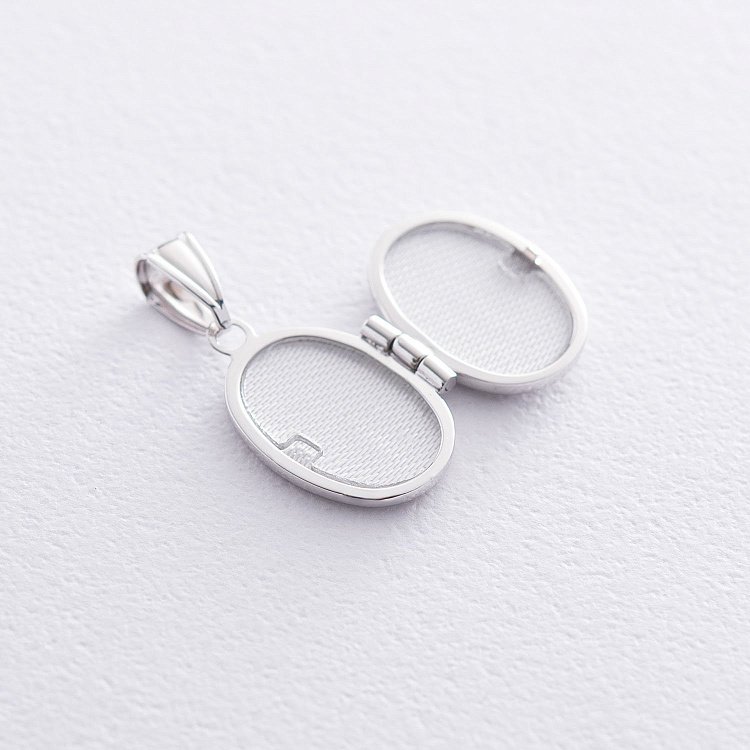 Золотой кулон для фотографии с крестиком п03440 от ювелирного магазина Оникс - 2