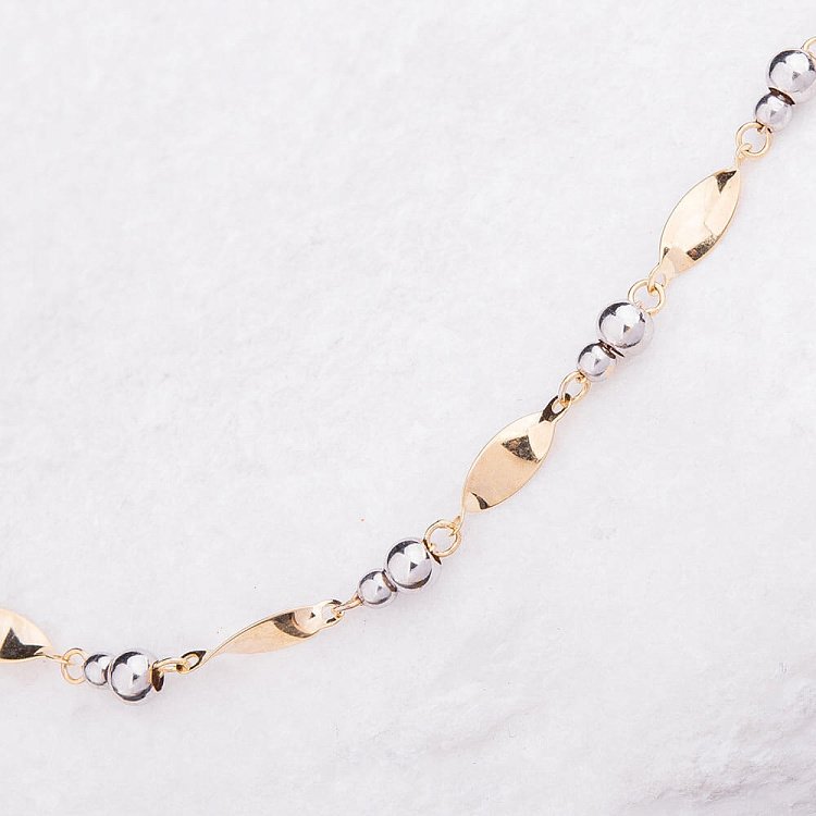 Золотий браслет на ногу б01722 від ювелірного магазину Онікс - 1