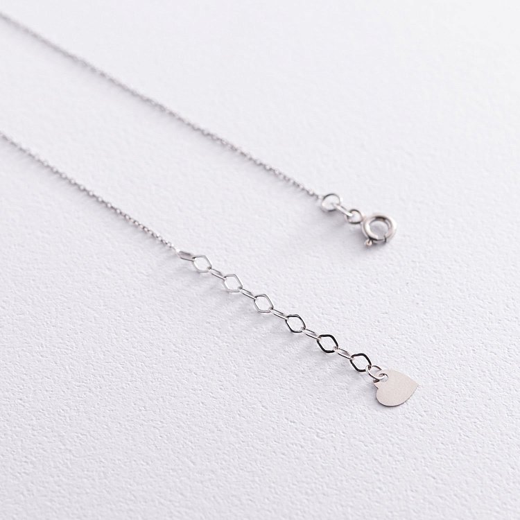 Кольє "Політ над хмарами" в білому золоті (можливе гравіювання) кол01931 від ювелірного магазину Онікс - 2