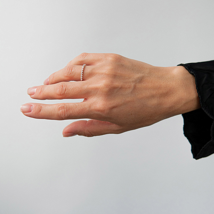 Золотое кольцо с бриллиантами кб0595ri от ювелирного магазина Оникс - 3