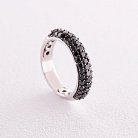Золотое кольцо с черными бриллиантами кб0447gl от ювелирного магазина Оникс