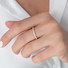 Золотое кольцо "Минимализм" с фианитами к06883 от ювелирного магазина Оникс - 6