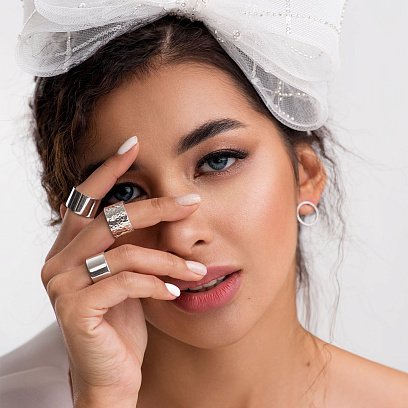 Широкое кольцо "Марс" в серебре 112206 №3