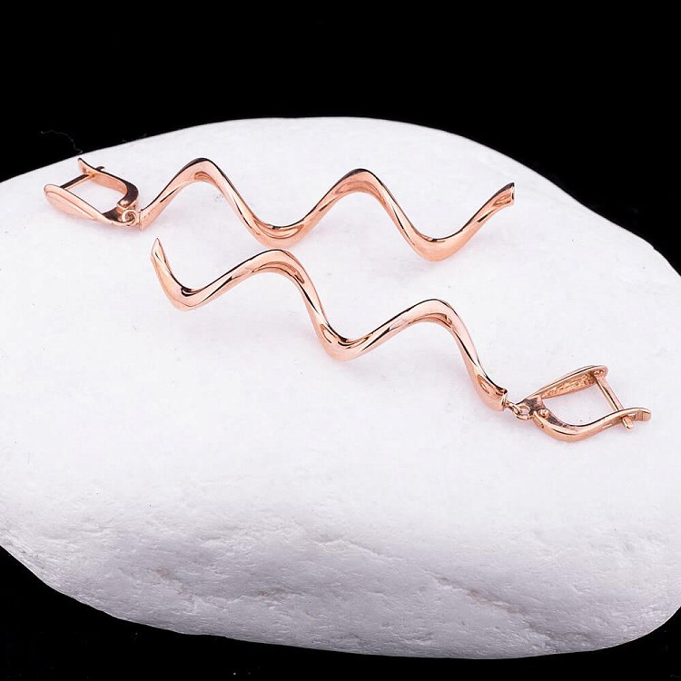 Сережки "Спиральки" с02364 від ювелірного магазину Онікс - 1