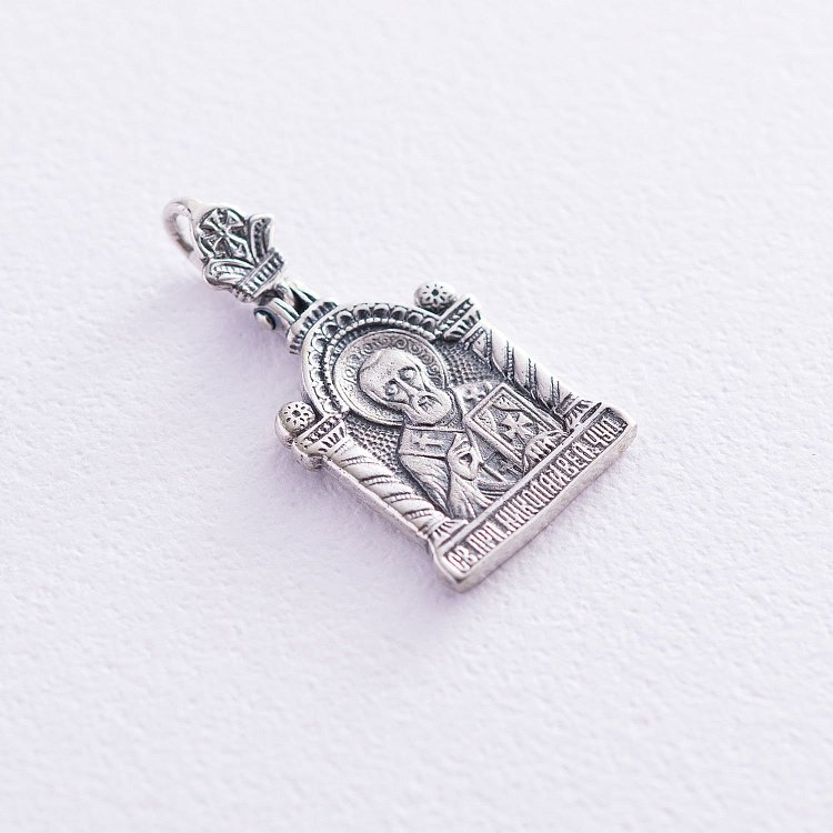 Підвіска "Святий Миколай" в сріблі 131771 від ювелірного магазину Онікс - 3