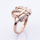 Золотые кольцо с фианитами к04955 от ювелирного магазина Оникс - 1