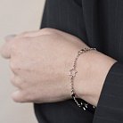 Серебряный браслет со звездочками 141217 от ювелирного магазина Оникс