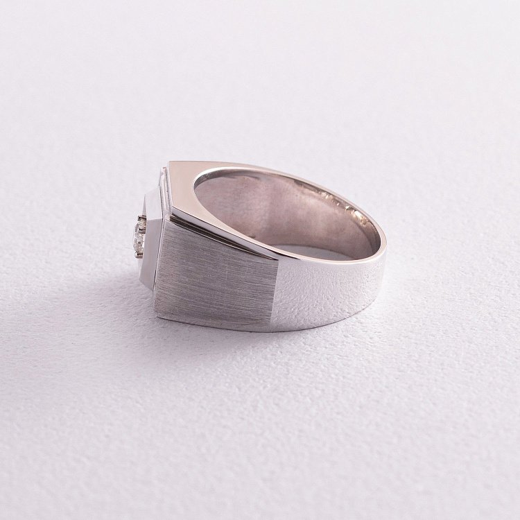 Золотая печатка (бриллианты) кит0815 от ювелирного магазина Оникс - 1