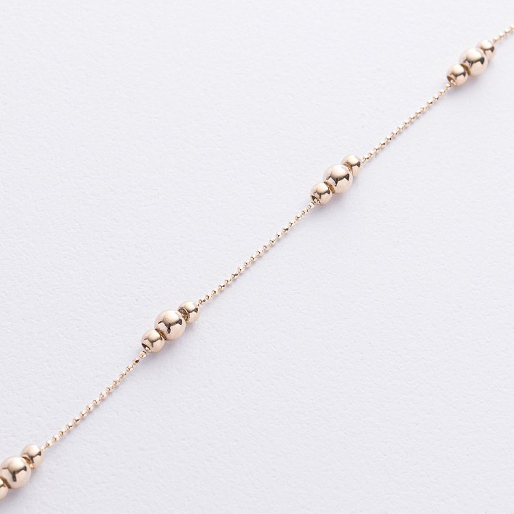 Браслет "Кульки" у жовтому золоті б05515 від ювелірного магазину Онікс - 2