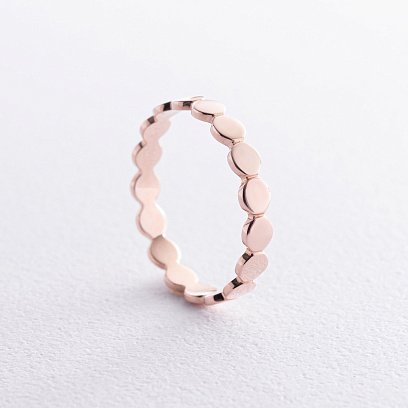 Каблучка "Керрі" у червоному золоті к07595 №3