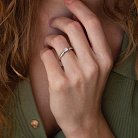 Помолвочное золотое кольцо с бриллиантом кб0413 от ювелирного магазина Оникс - 6
