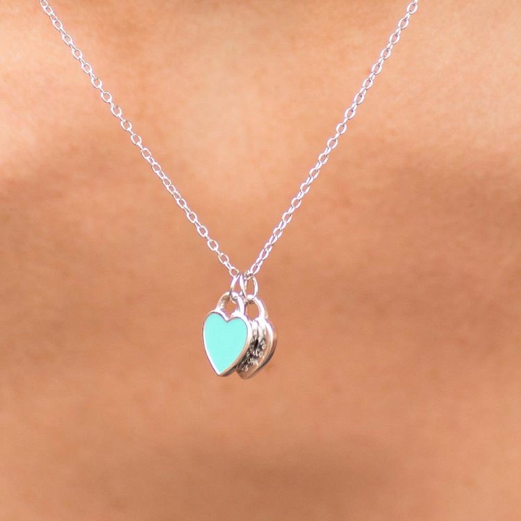 Срібне кольє "Сердечка з емаллю" 18643 від ювелірного магазину Онікс - 4