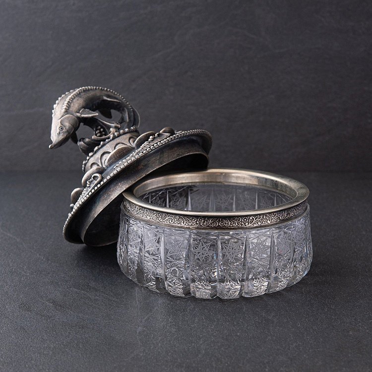 Серебряная фигура с осетром ручной работы 23124 от ювелирного магазина Оникс - 3