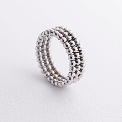 Кольцо "Рейчел" с шариками (серебро) 7466