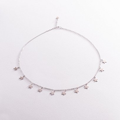Срібне кольє "Зірочки" 181199