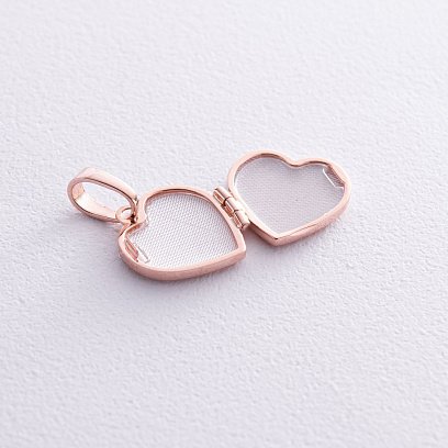 Золотий кулон "Сердечко" для фотографії п02939 №3