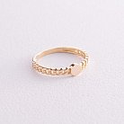 Кольцо "Цепочка" в желтом золоте (возможна гравировка) к07131 от ювелирного магазина Оникс - 5