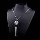 Срібне кольє "Китайський ліхтарик" з фіанітами 18273 от ювелирного магазина Оникс - 1