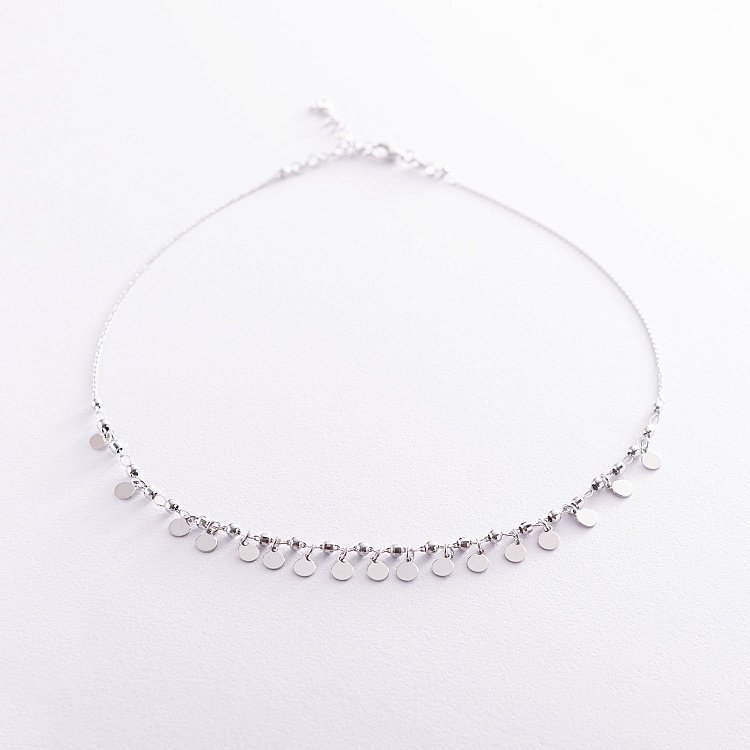 Срібне кольє "Монетки" 181077 від ювелірного магазину Онікс