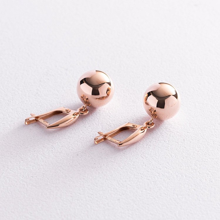 Золотые серьги "Шарики" 470191 от ювелирного магазина Оникс - 1