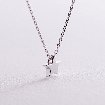 Серебряное колье "Звездочка" 908-01086 №3