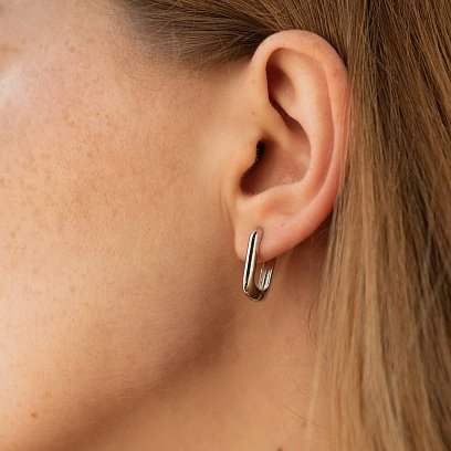 Сережки "Етель" у сріблі 123349 №2