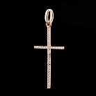 Золотий хрестик з діамантами пб0033ch от ювелирного магазина Оникс