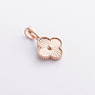 Кулон "Клевер" в красном золоте п04067 от ювелирного магазина Оникс