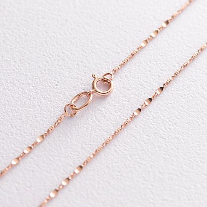 Фантазійний ланцюжок в червоному золоті ﻿ц00421 №3