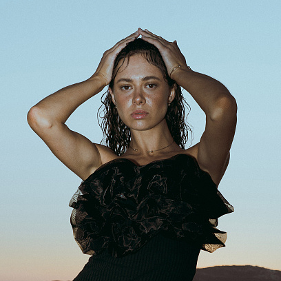 Колье - чокер "Emilia" (желтое золото) с шариками кол02615 №6