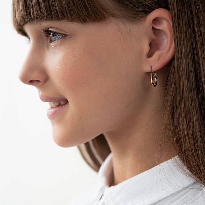 Дитячі золоті сережки с00058 №2