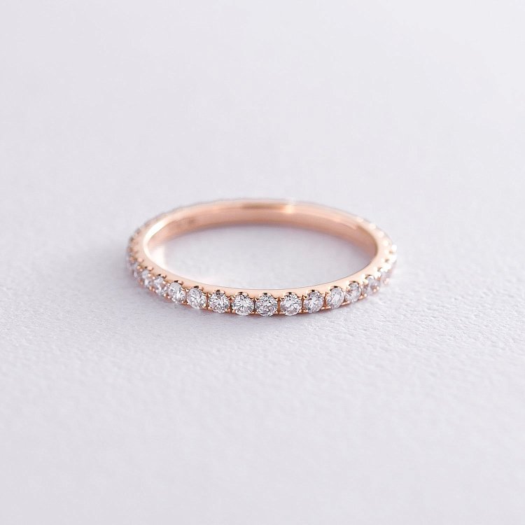 Золота каблучка з діамантами кб0097ch від ювелірного магазину Онікс