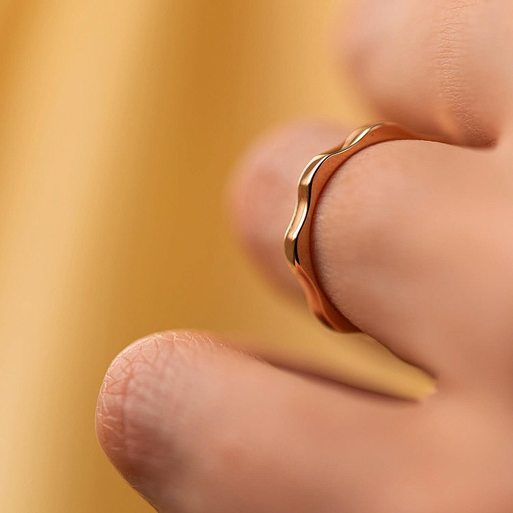 Каблучка "Холлі" у червоному золоті к07512 від ювелірного магазину Онікс - 4