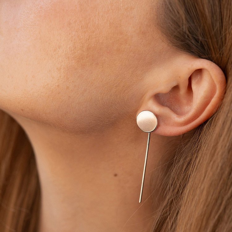 Срібні сережки "Монетки" 122994 від ювелірного магазину Онікс - 2