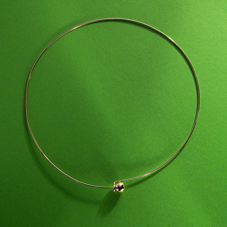 Кольє - чокер "Adele" (жовте золото) з кулькою кол02549 від ювелірного магазину Онікс - 6