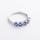 Золотое кольцо с бриллиантами и сапфирами кб0668nl от ювелирного магазина Оникс - 1