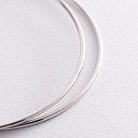 Серьги - кольца в серебре (7.7 см) 122936 от ювелирного магазина Оникс - 4