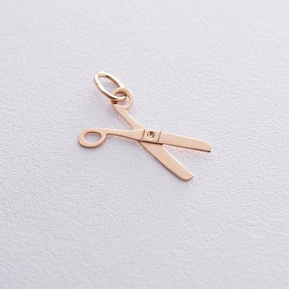 Золотой кулон "Ножницы" п03376