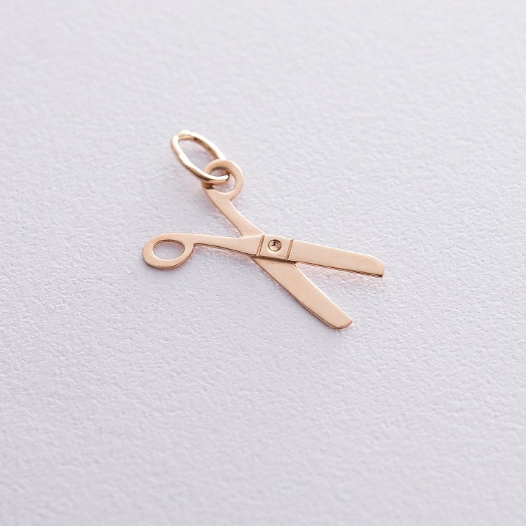 Золотой кулон "Ножницы" п03376 от ювелирного магазина Оникс