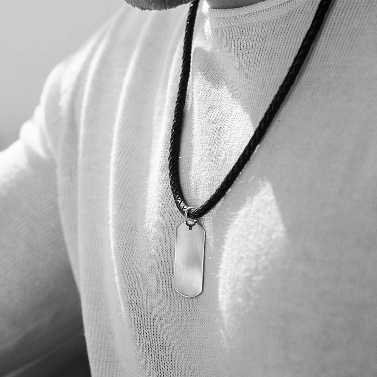 Великий жетон у білому золоті (можливе гравіювання) п03735 від ювелірного магазину Онікс - 3