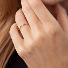 Минималистичное кольцо "Кружочки" в красном золоте к07088 от ювелирного магазина Оникс - 3