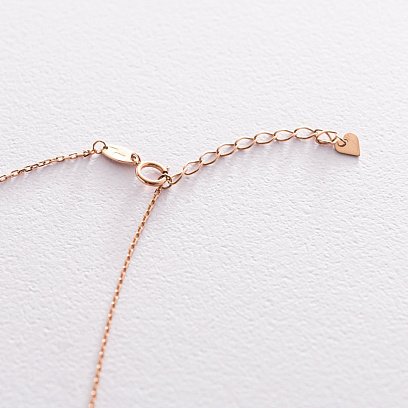 Золотое колье с фианитами кол01412 №3