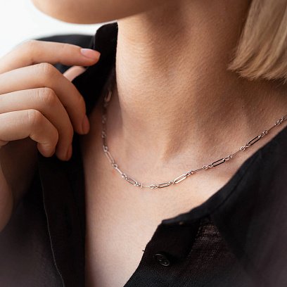 Колье "Ванесса" в белом золоте кол02206 №2